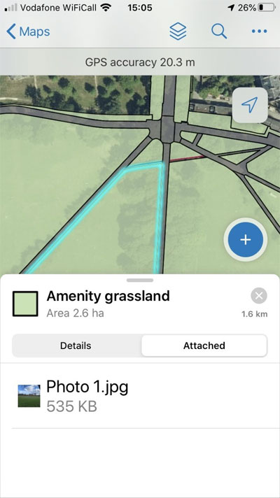 GI mapping app screenshot